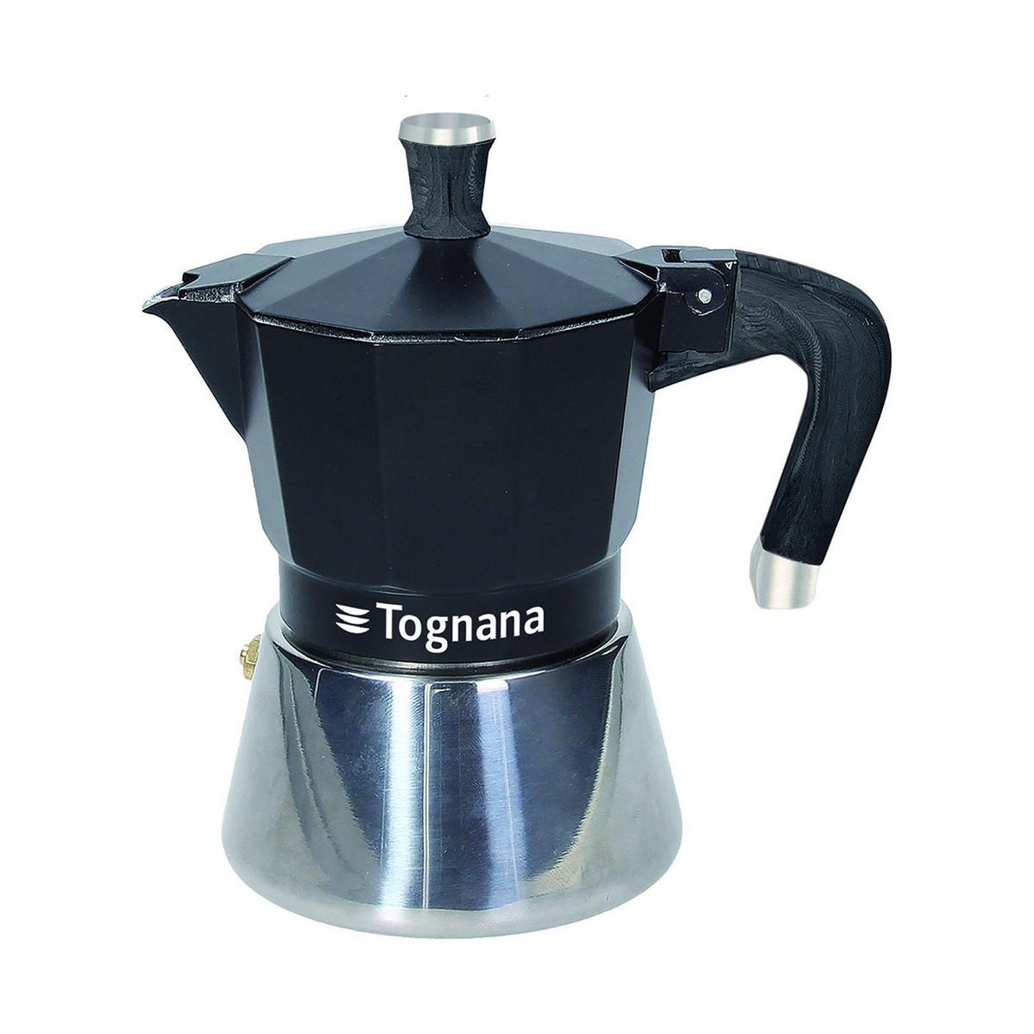 tognana Tognana porcellane ws43003spha machine à café manuelle cafetière à moka 0,18 l noir, argent