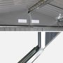 Voir la diapositive 6 : SWEEEK Abri de jardin en métal - Slack - 12.99 m² anthracite - Deux portes coulissantes. kit de fixation sol inclus. L 341 x 386 x 211cm