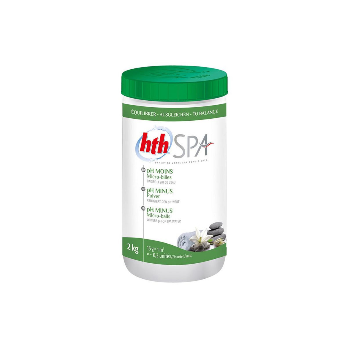 HTH pH moins micro-billes pour spa 2 kg - HTH