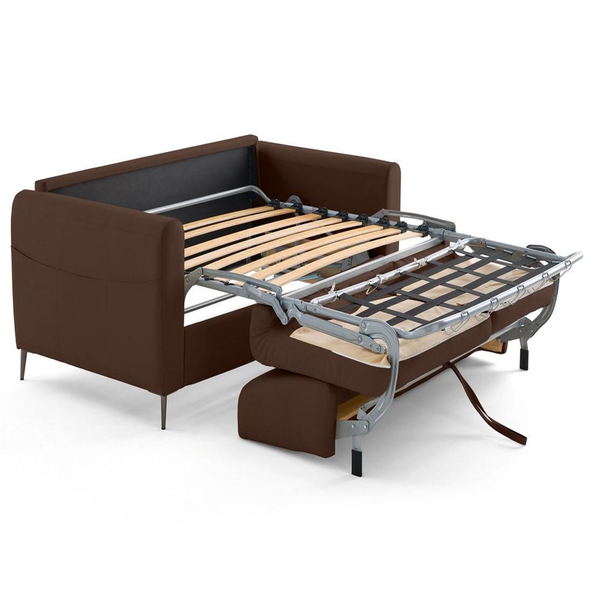 Voir la diapositive 4 : LISA DESIGN Owen - canapé 3 places convertible express couchage quotidien 140 cm matelas 12 cm en simili