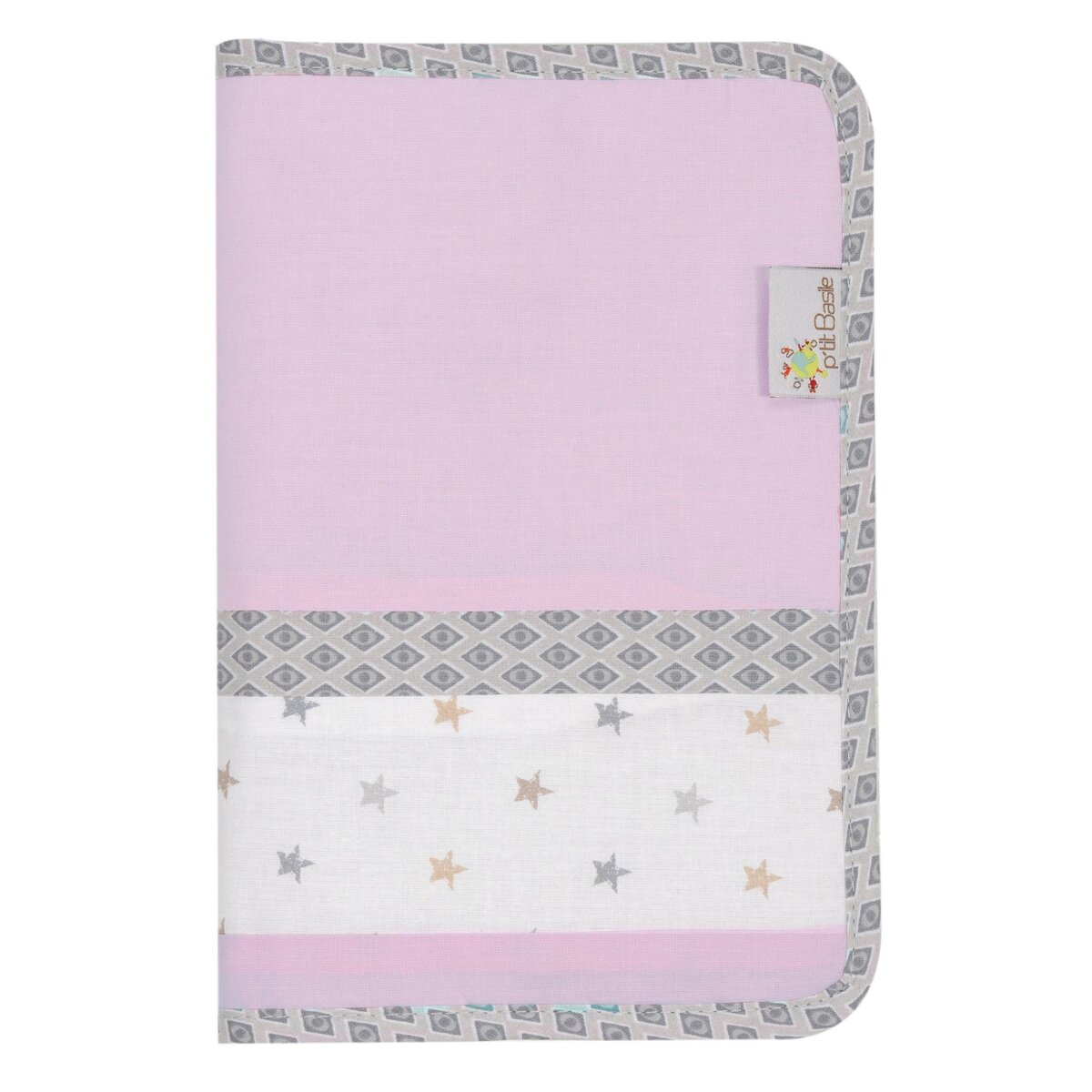 PTIT BASILE Protège carnet de santé bébé coton Bio - Claudine