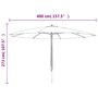 Voir la diapositive 6 : VIDAXL Parasol de jardin avec mat en bois terre cuite 400x273 cm