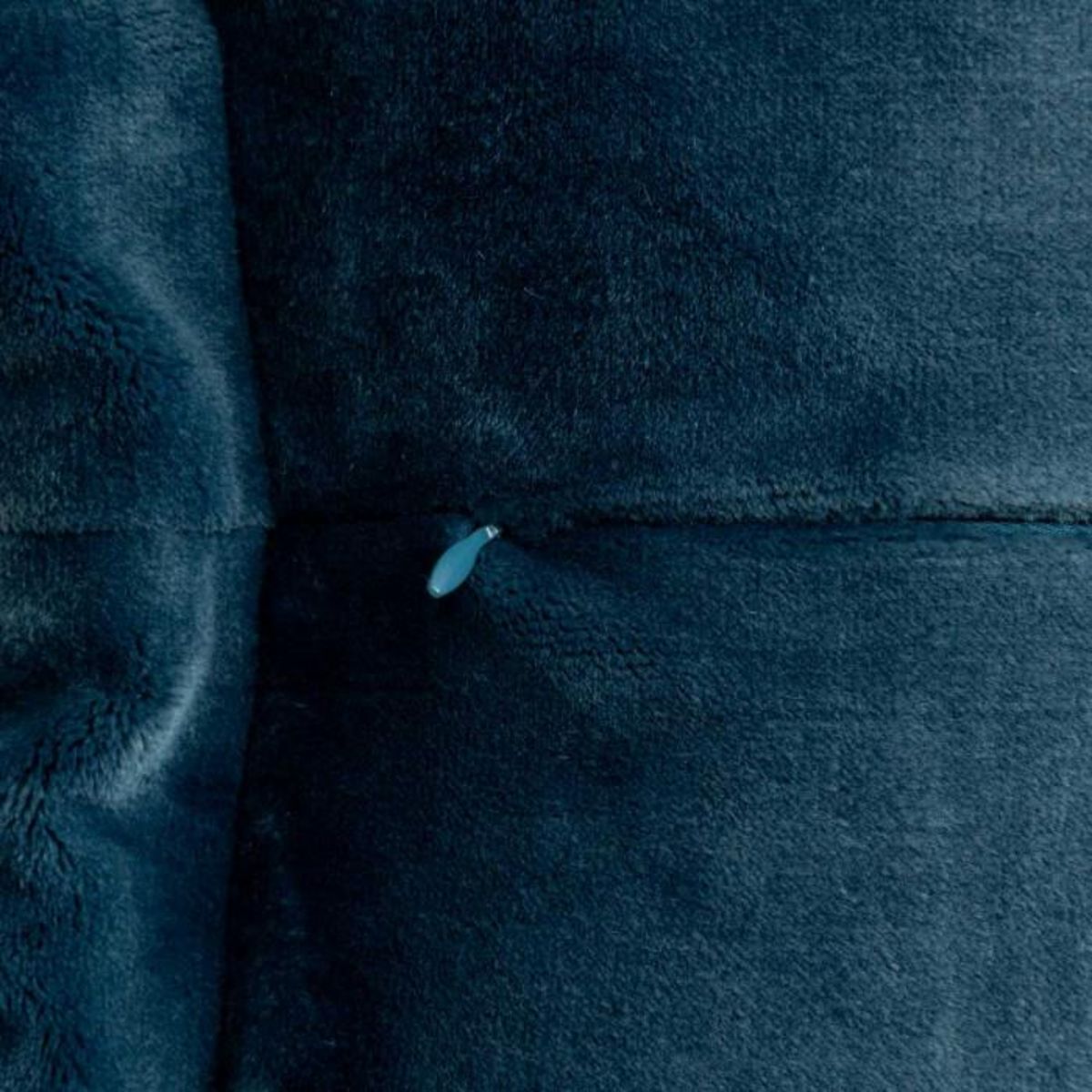 ATMOSPHERA Coussin Déco Flanelle  Cuddly  38x58cm Bleu Égéen