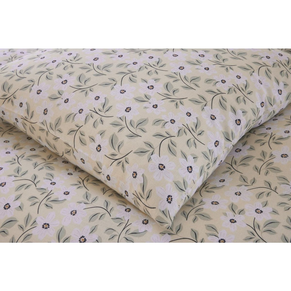 BATON ROUGE Parure housse de couette 100% gaze de coton imprimé loucile