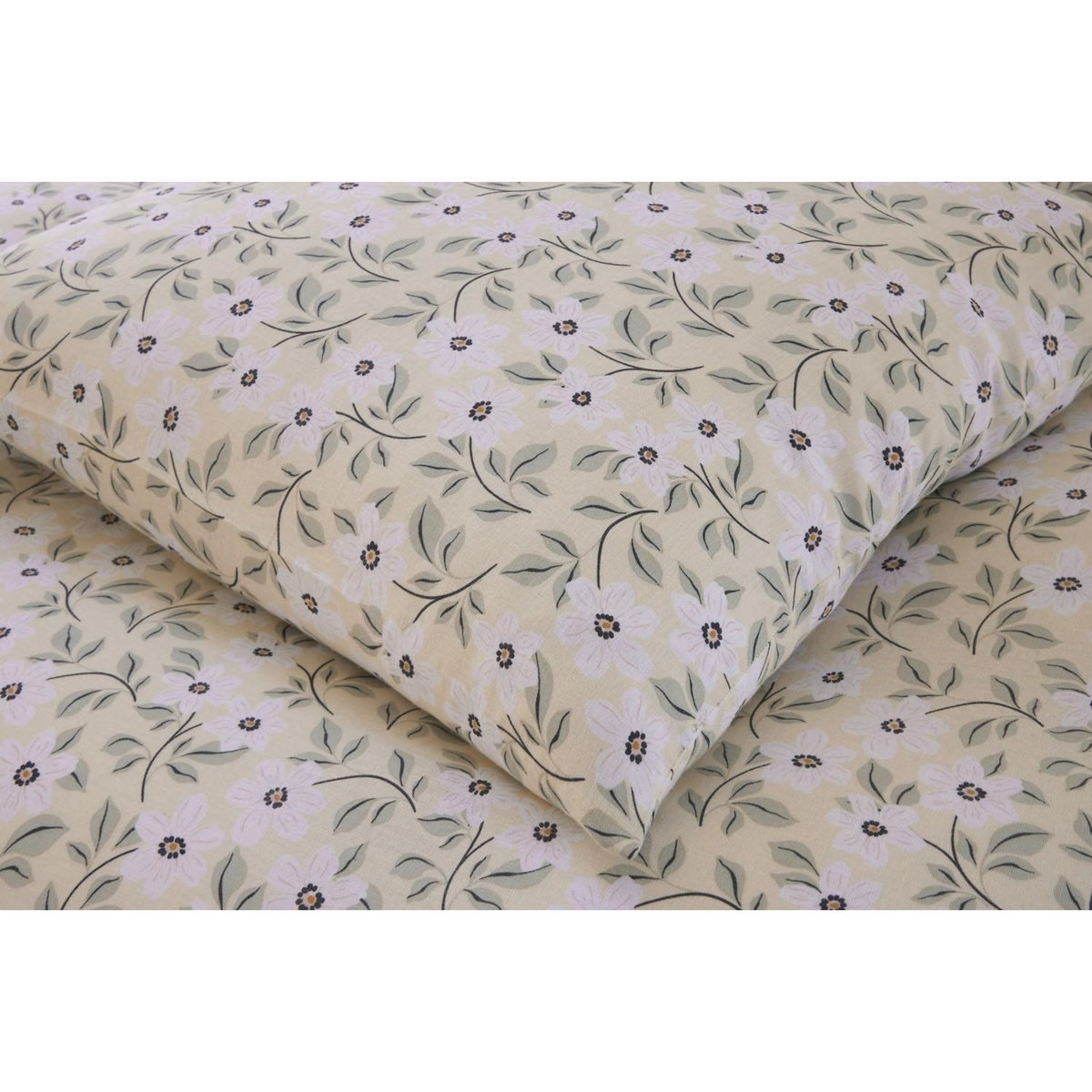 BATON ROUGE Parure housse de couette 100% gaze de coton imprimé loucile