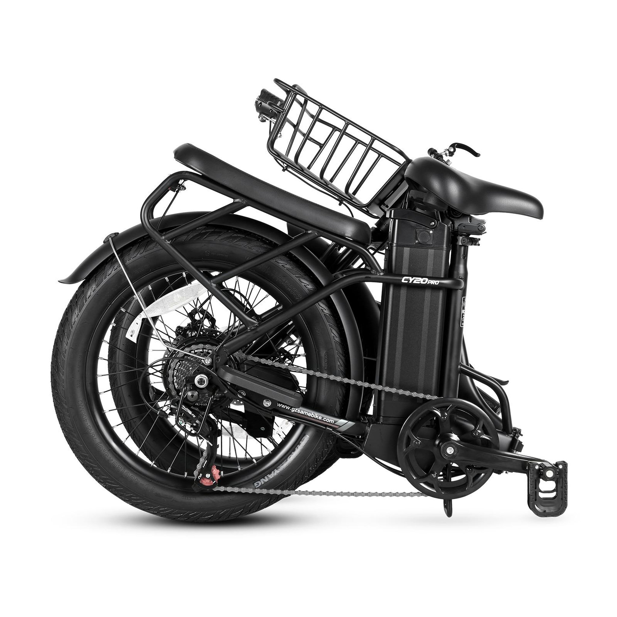 Voir la diapositive 4 : SAMEBIKE Vélo électrique pliant SAMEBIKE CY20 Pro