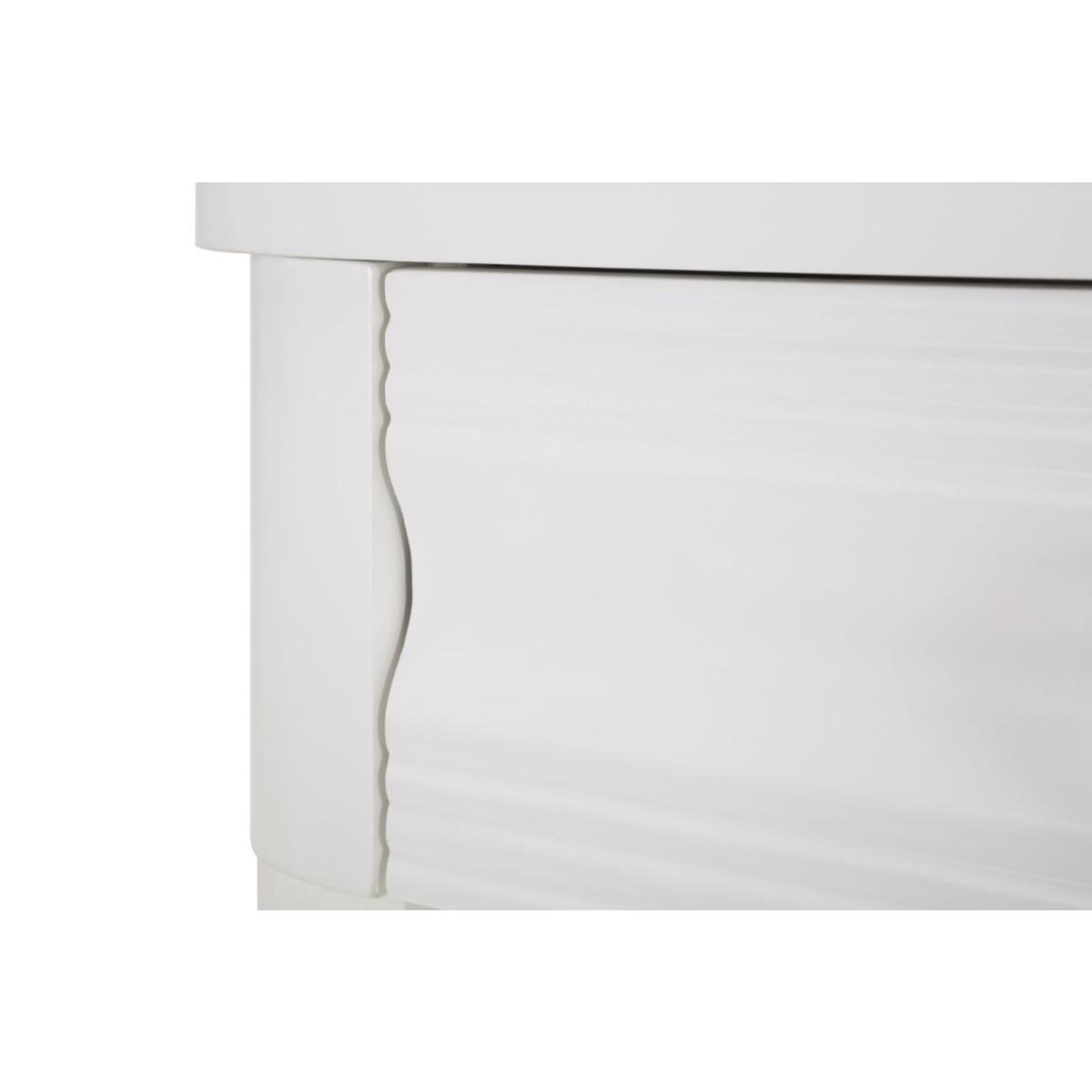 Paris Prix Console en Bois  Shine  110cm Blanc