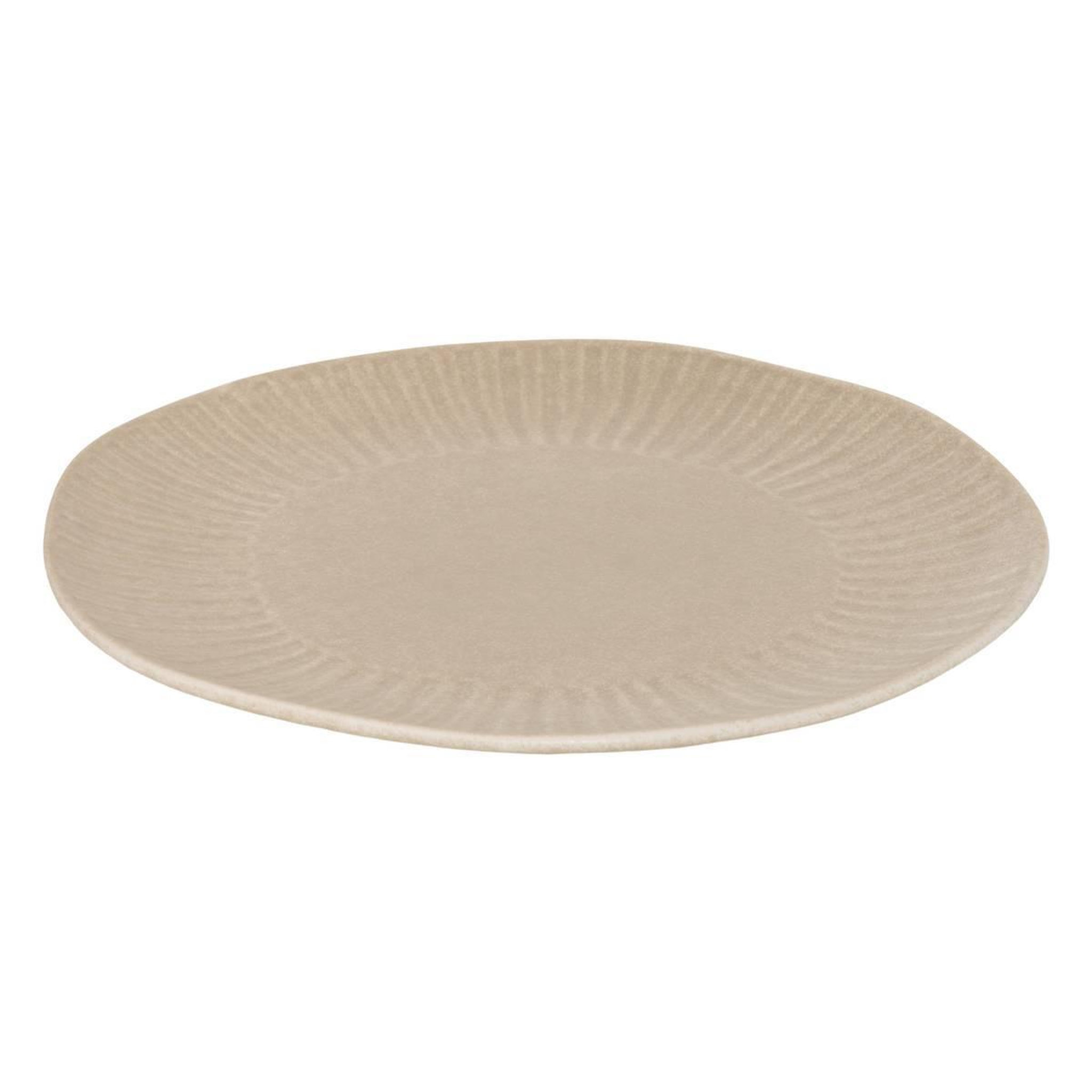 Voir la diapositive 2 : SECRET DE GOURMET Assiette de Présentation en Faïence  Nyero  32cm Beige