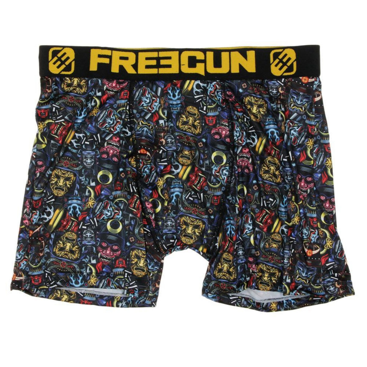 FREEGUN Boxer /Bleu/Jaune à Imprimés Homme Freegun MAS