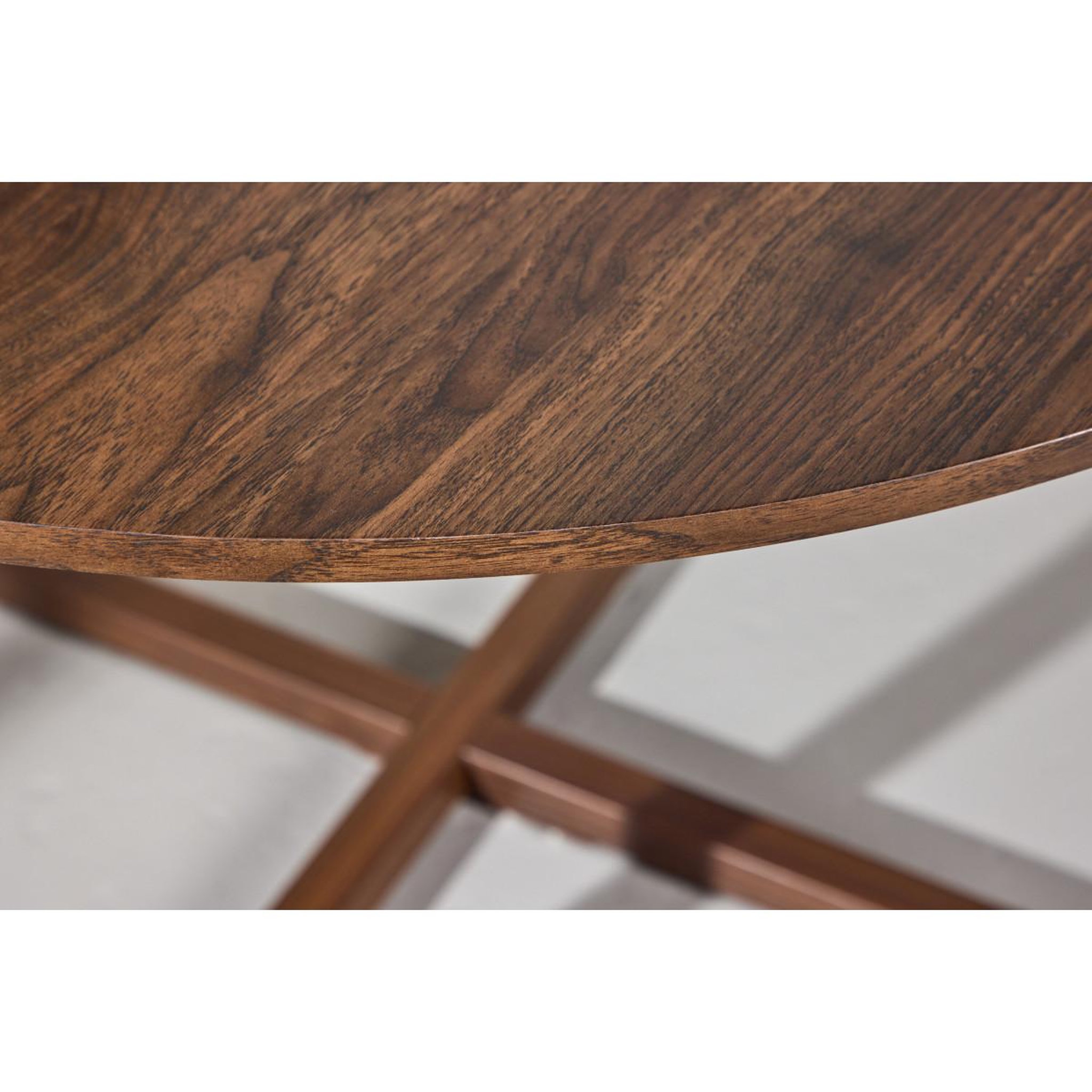 Voir la diapositive 5 : Paris Prix Table à manger ronde  durango  120cm noyer