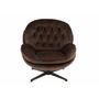 Voir la diapositive 5 : Paris Prix Fauteuil & Repose-Pieds  Relax  88cm Marron Foncé
