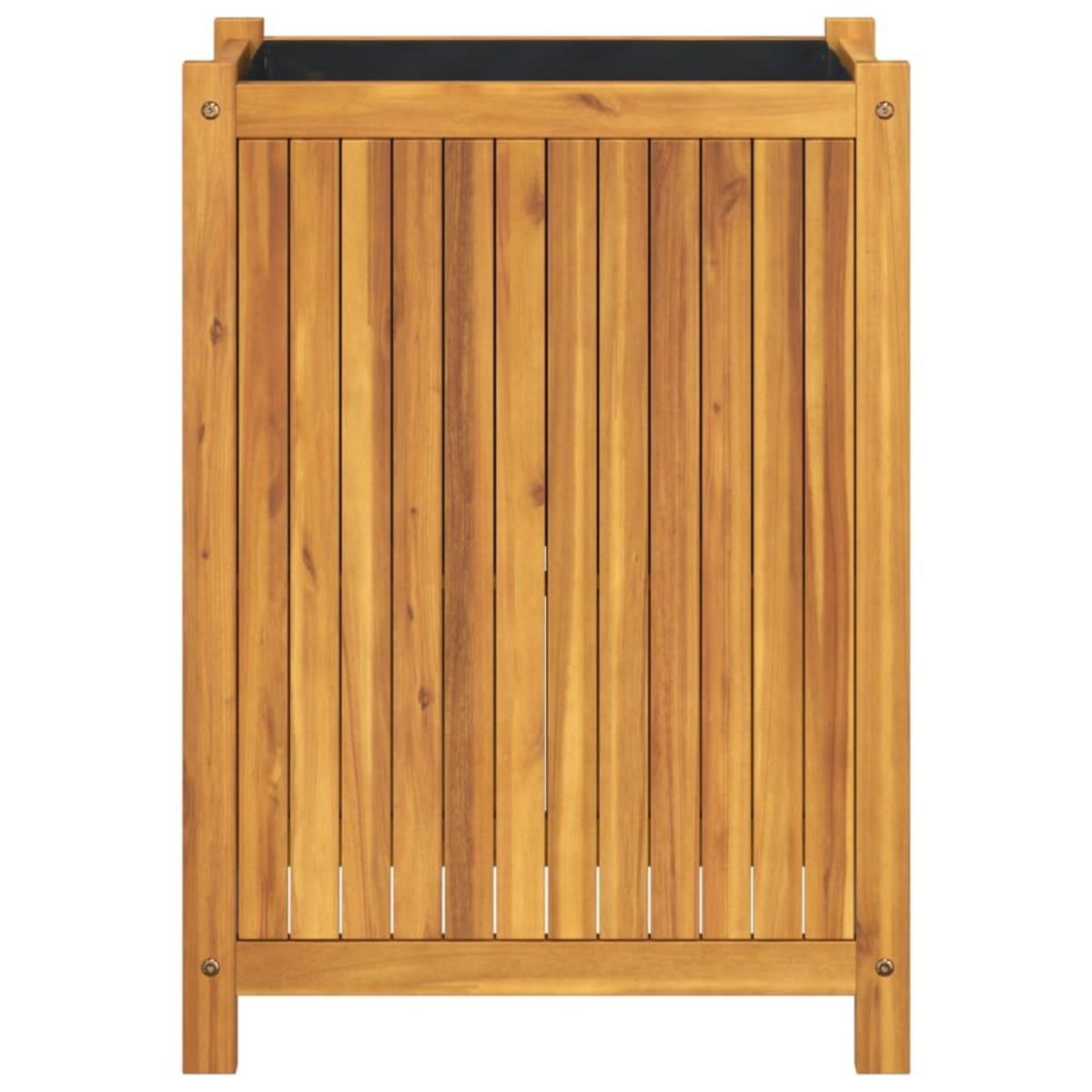 VIDAXL Jardiniere avec doublure 54x31x75 cm bois massif d'acacia