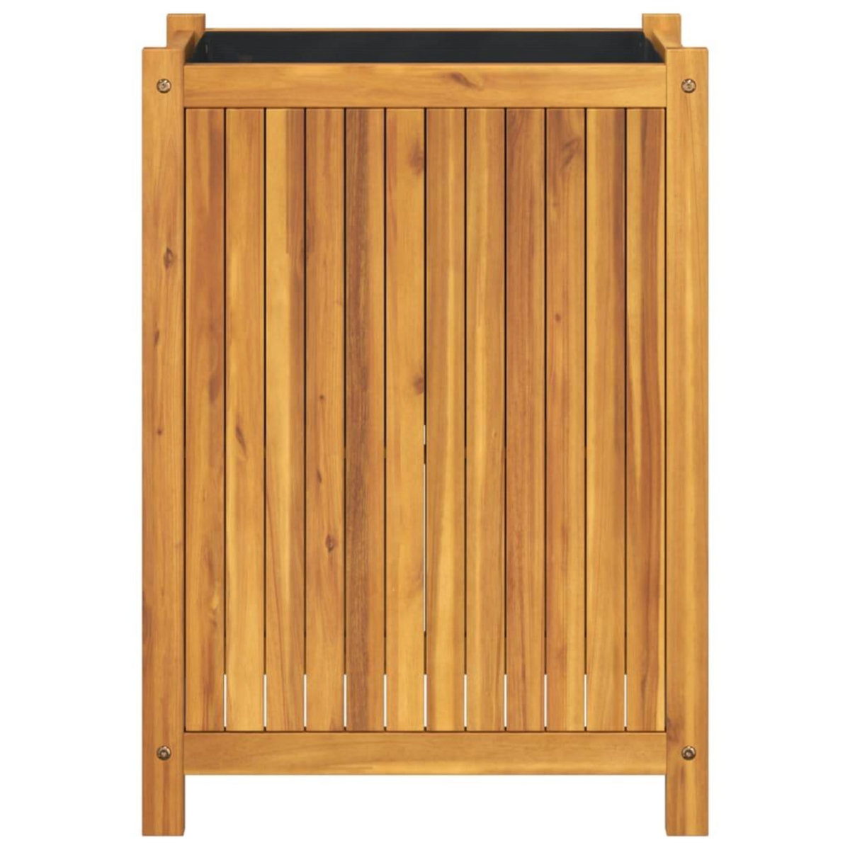 VIDAXL Jardiniere avec doublure 54x31x75 cm bois massif d'acacia