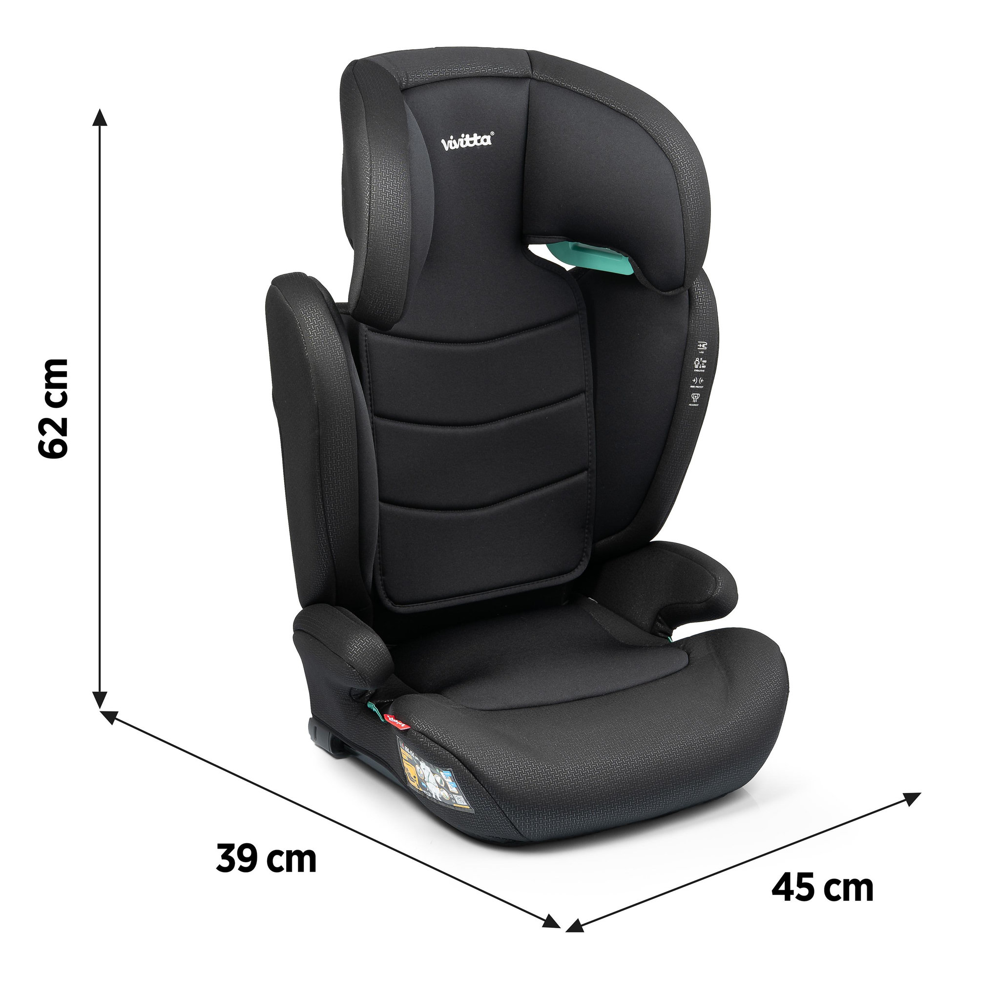 Voir la diapositive 6 : VIVITTA Siège auto bakan ifix 100-150 cm