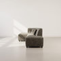 Voir la diapositive 6 : LISA DESIGN Curtis - canapé d'angle gauche 4 places sans accoudoir en tissu texturé