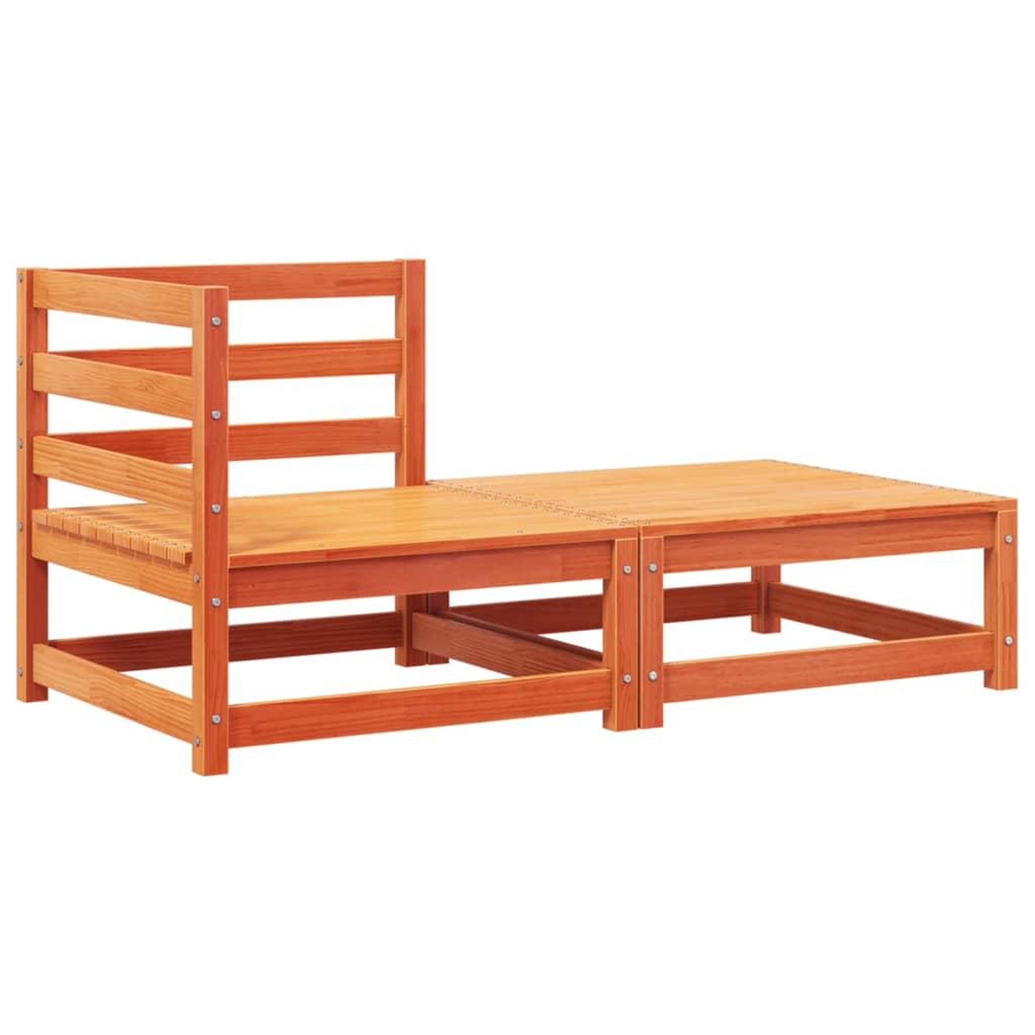 Voir la diapositive 4 : VIDAXL Canape d'angle de jardin avec coussins et repose-pieds