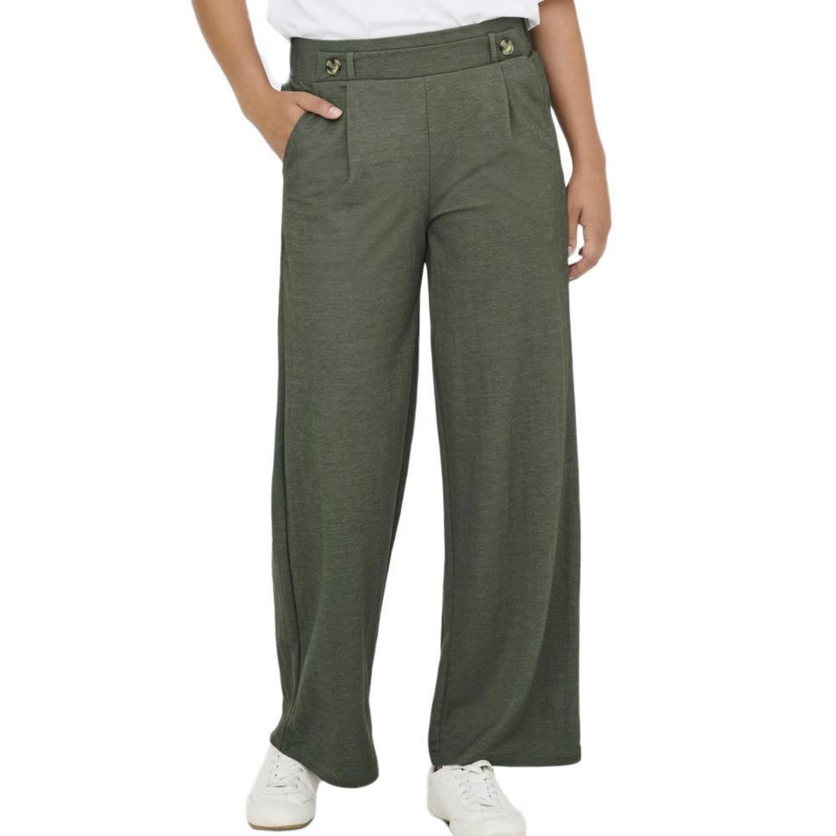 JACQUELINE DE YONG Pantalon Fluide  foncé Femme JDY Geggo   L