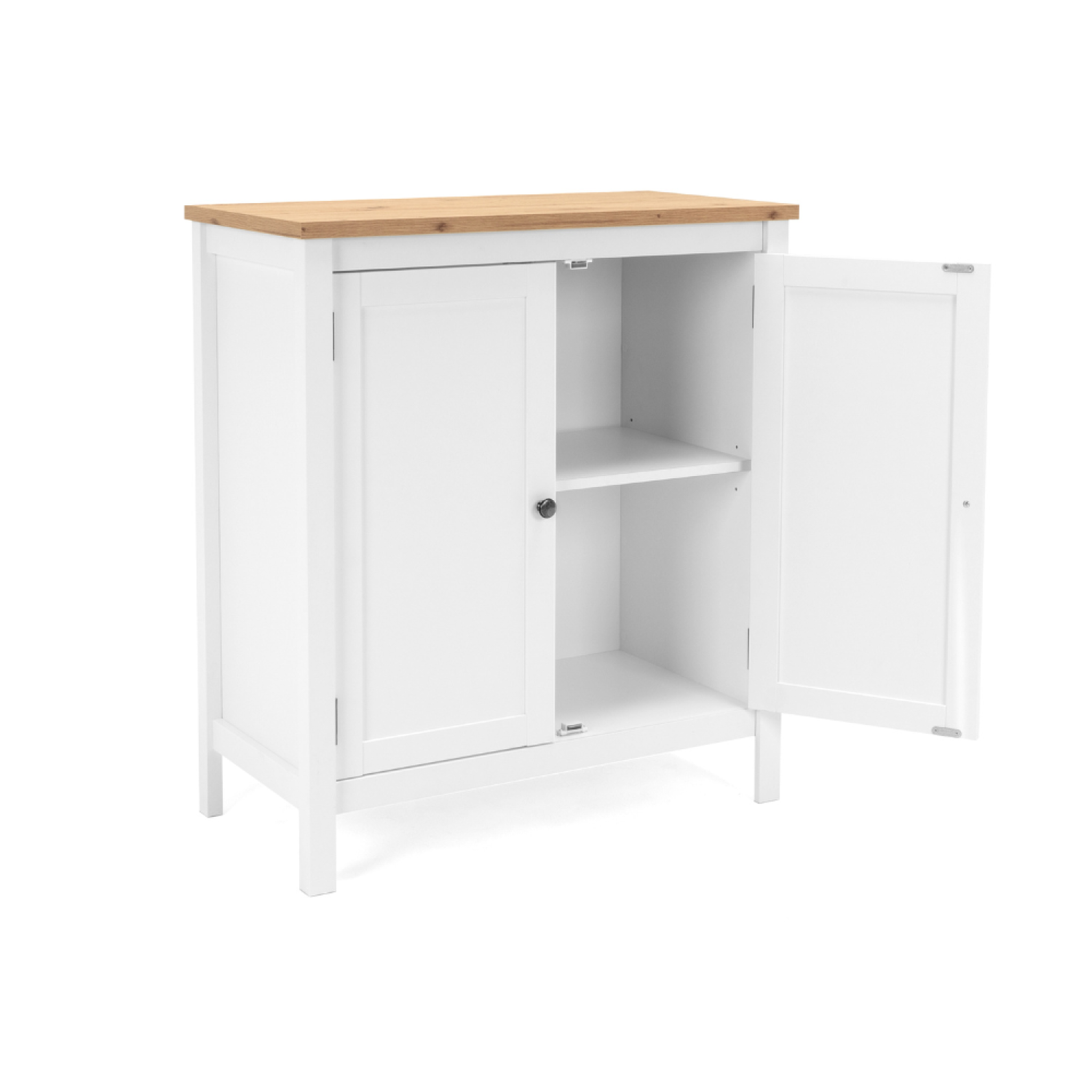 Voir la diapositive 4 : CONCEPT USINE Buffet scandinave avec placards 80 cm skadar