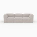 Rendez vous déco Canapé modulable en tissu beige 3 places-Hestia