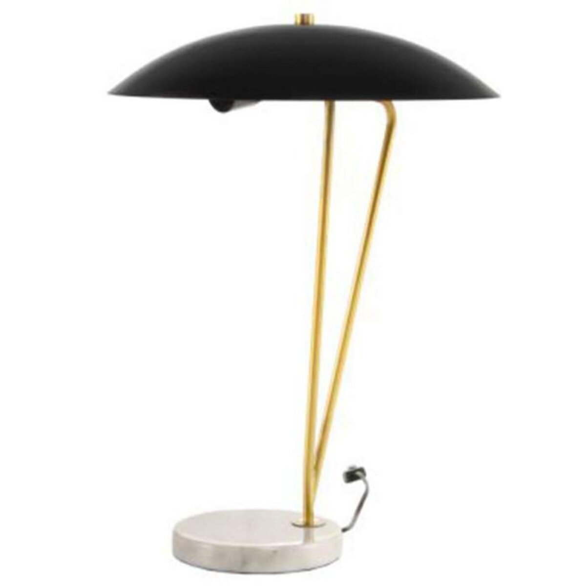 Paris Prix Lampe à Poser Design  Kayani  58cm Or & Blanc