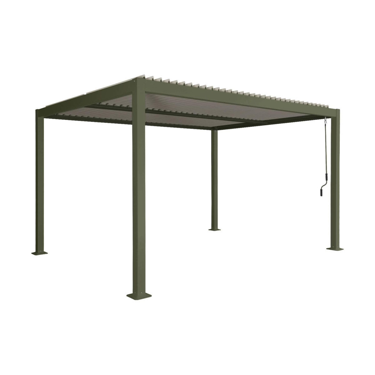 SWEEEK Pergola bioclimatique aluminium et acier lames orientables 4x3m Palace