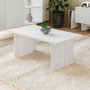 Voir la diapositive 2 : Habitat et Jardin Table basse en bois  Ravello  - 90 x 50 x 40 cm - Blanc