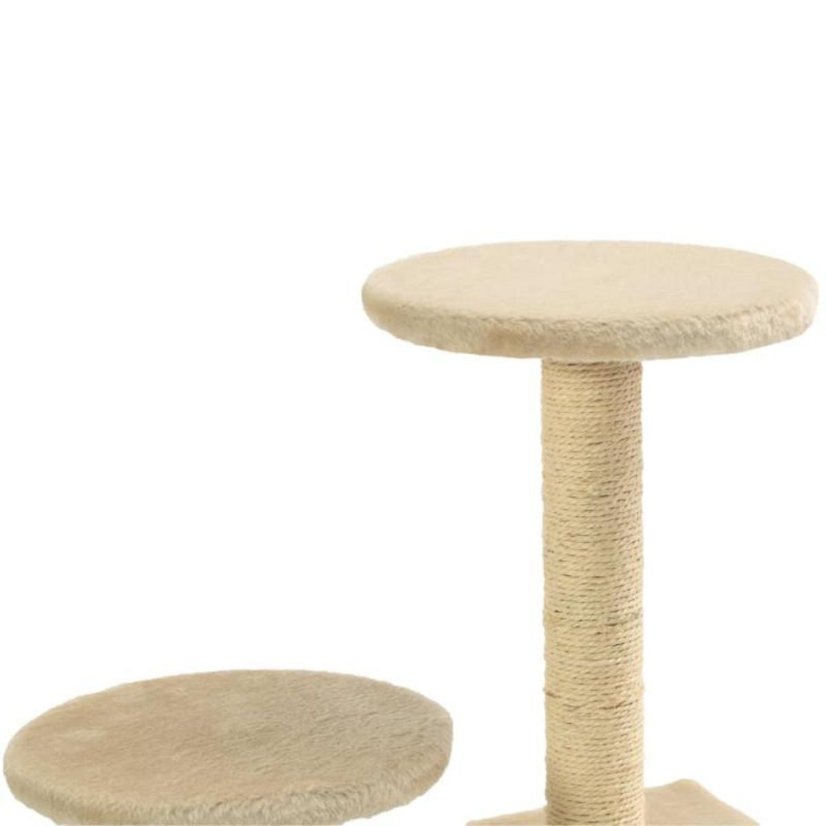 VIDAXL Arbre a chat avec griffoir en sisal 60 cm Beige