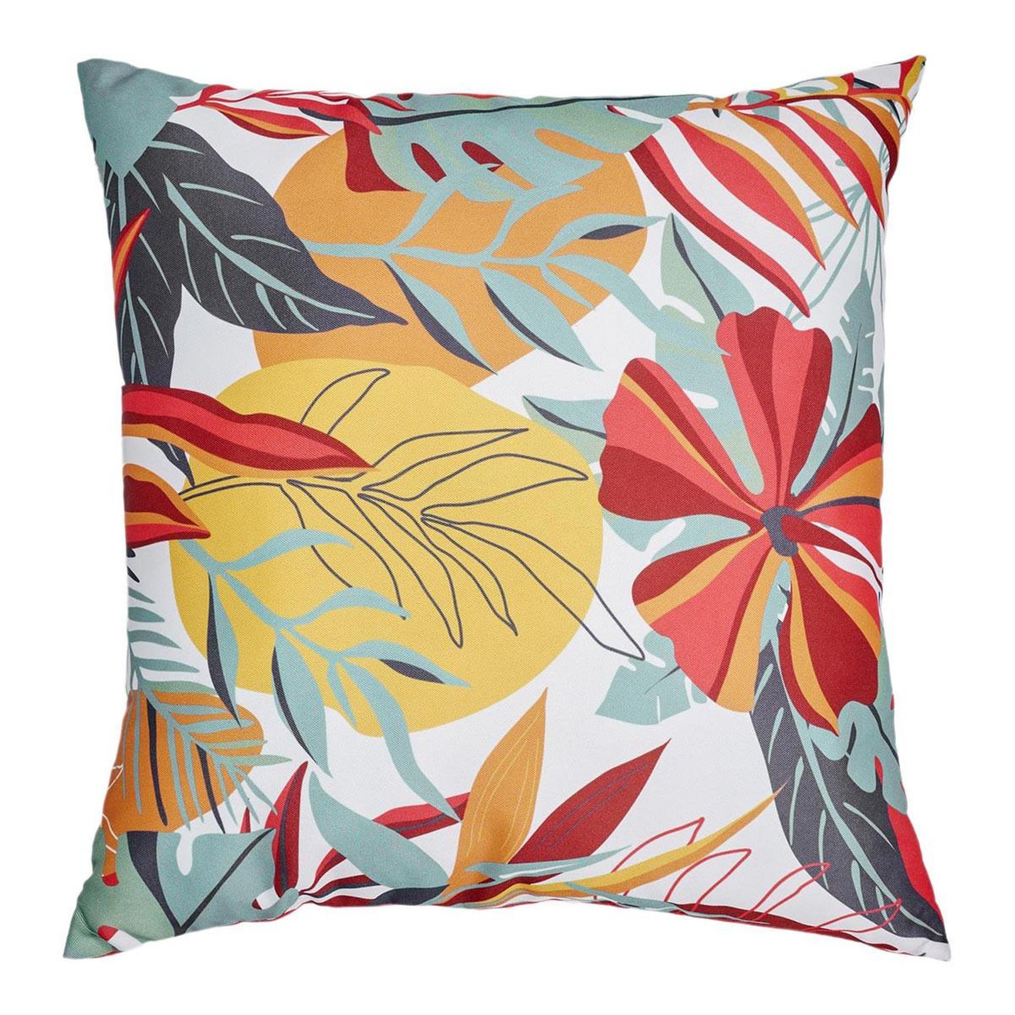 The Home Deco Factory Coussin déco  paradis exotique  40x40cm multicolore