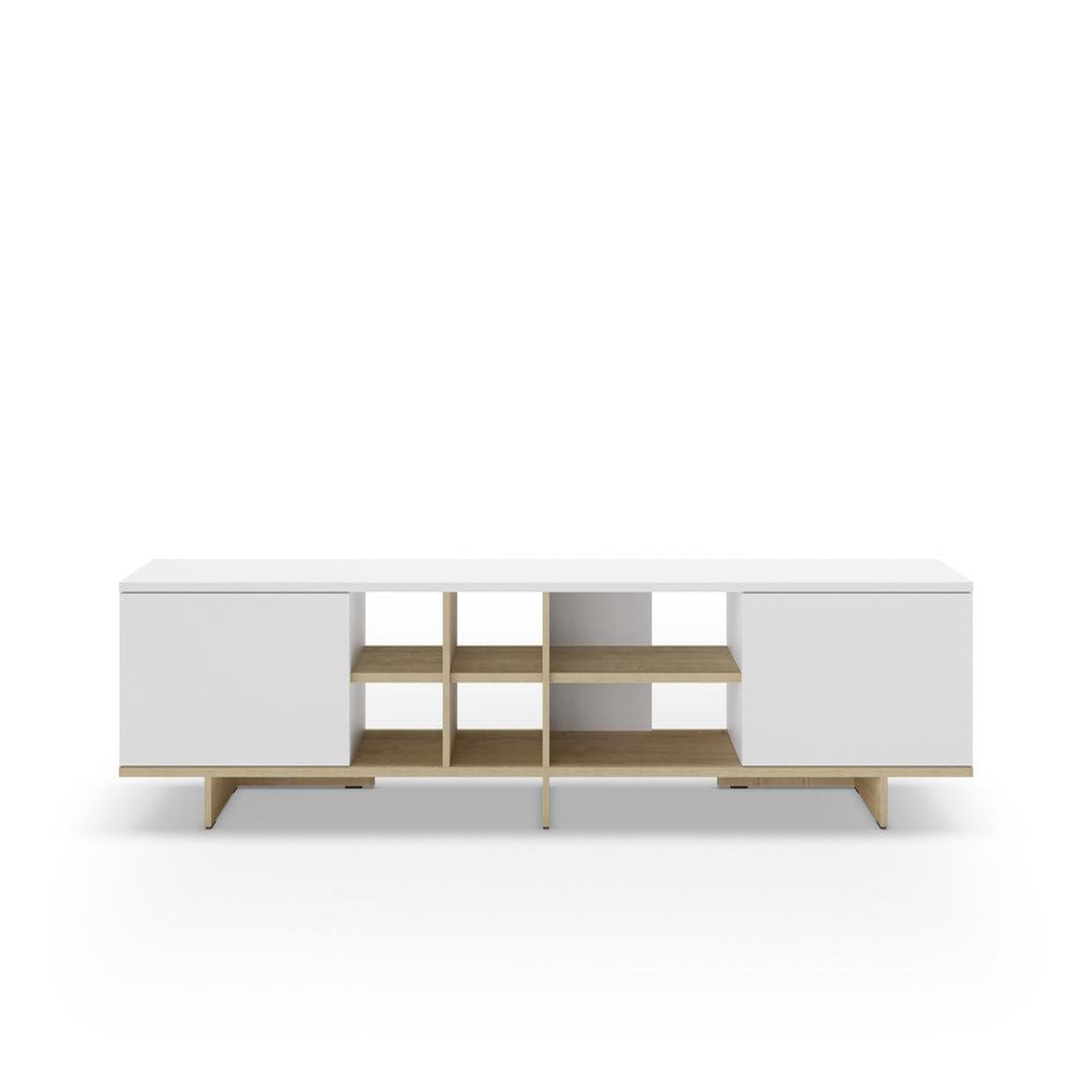 Voir la diapositive 1 : CASANOVA PARIS Calyo - meuble tv 2 portes 230cm en mélamine