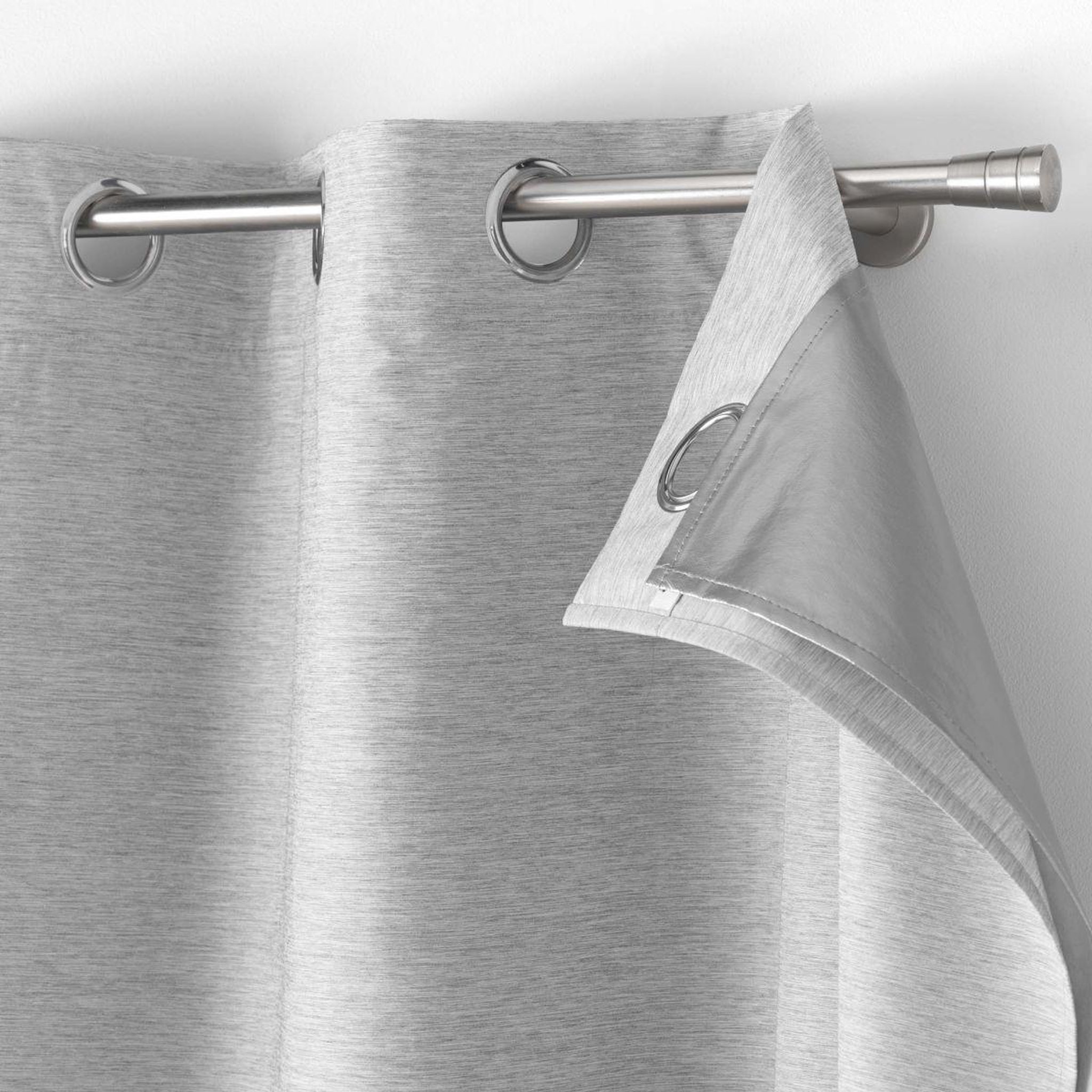 Voir la diapositive 2 : Douceur d'Intérieur Rideau occultant thermique  coverline  140x260cm gris