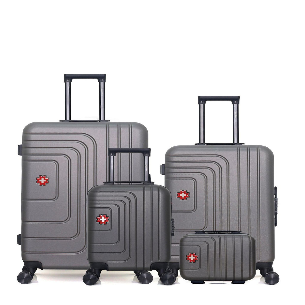 SWISS KOPPER SWISS KOPPER - Lot de 4 - Valises grand format, weekend, cabine XXS et vanity RUTI