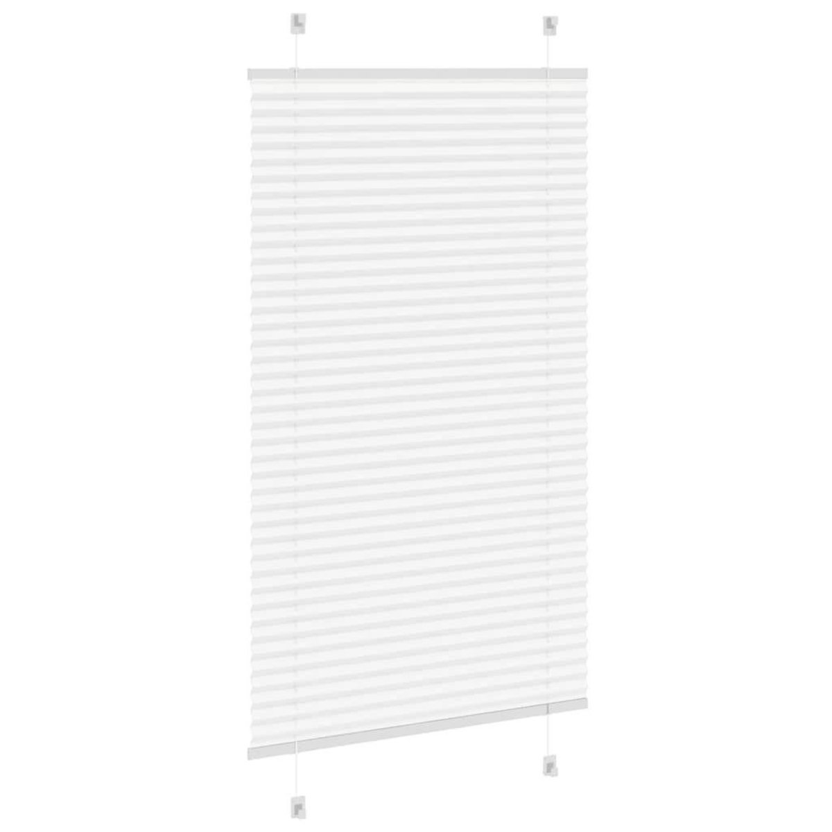 VIDAXL Store plisse blanc 80x100 cm largeur du tissu 79,4 cm polyester