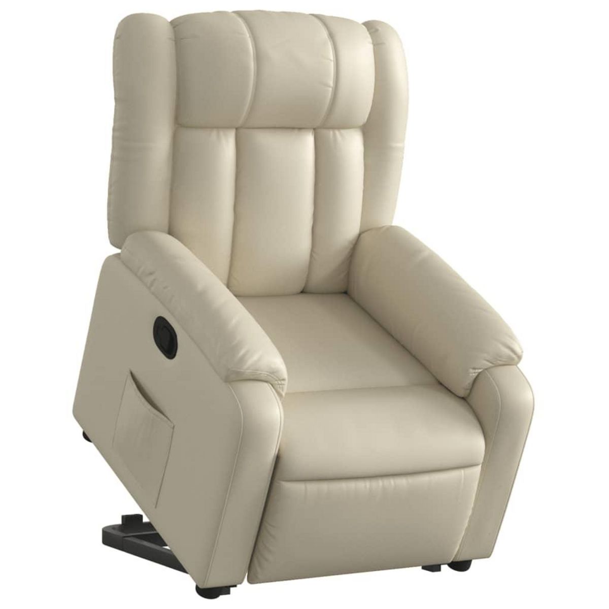 VIDAXL Fauteuil inclinable Creme Similicuir