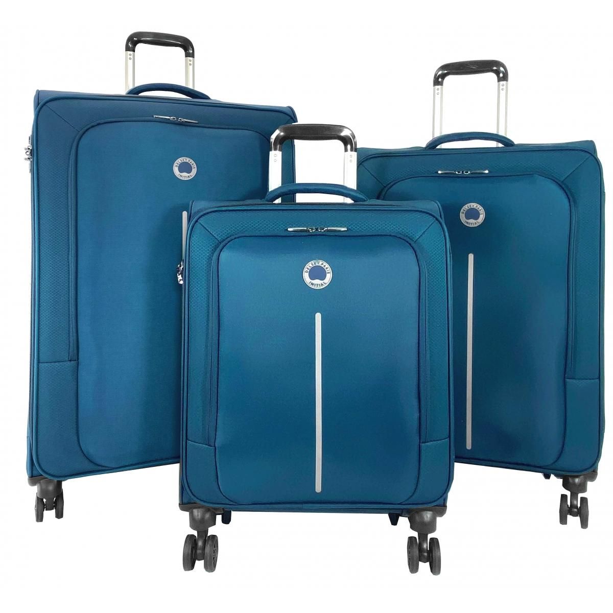 Delsey Lot 3 valises souples Caracas dont une valise cabine 55cm