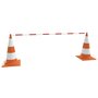 Voir la diapositive 4 : VIDAXL Barres de cones de circulation retractables 10pcs ABS 116-197cm