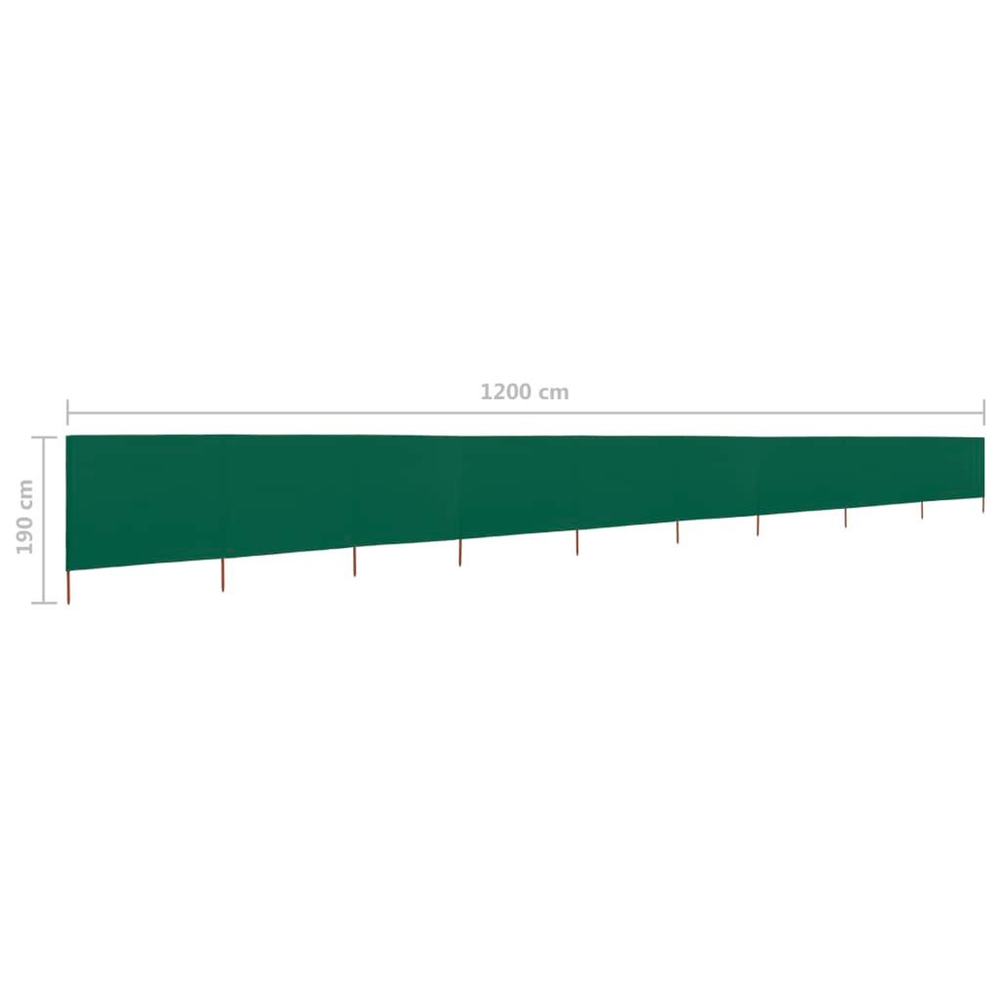 Voir la diapositive 6 : VIDAXL Paravent 9 panneaux Tissu 1200 x 160 cm Vert