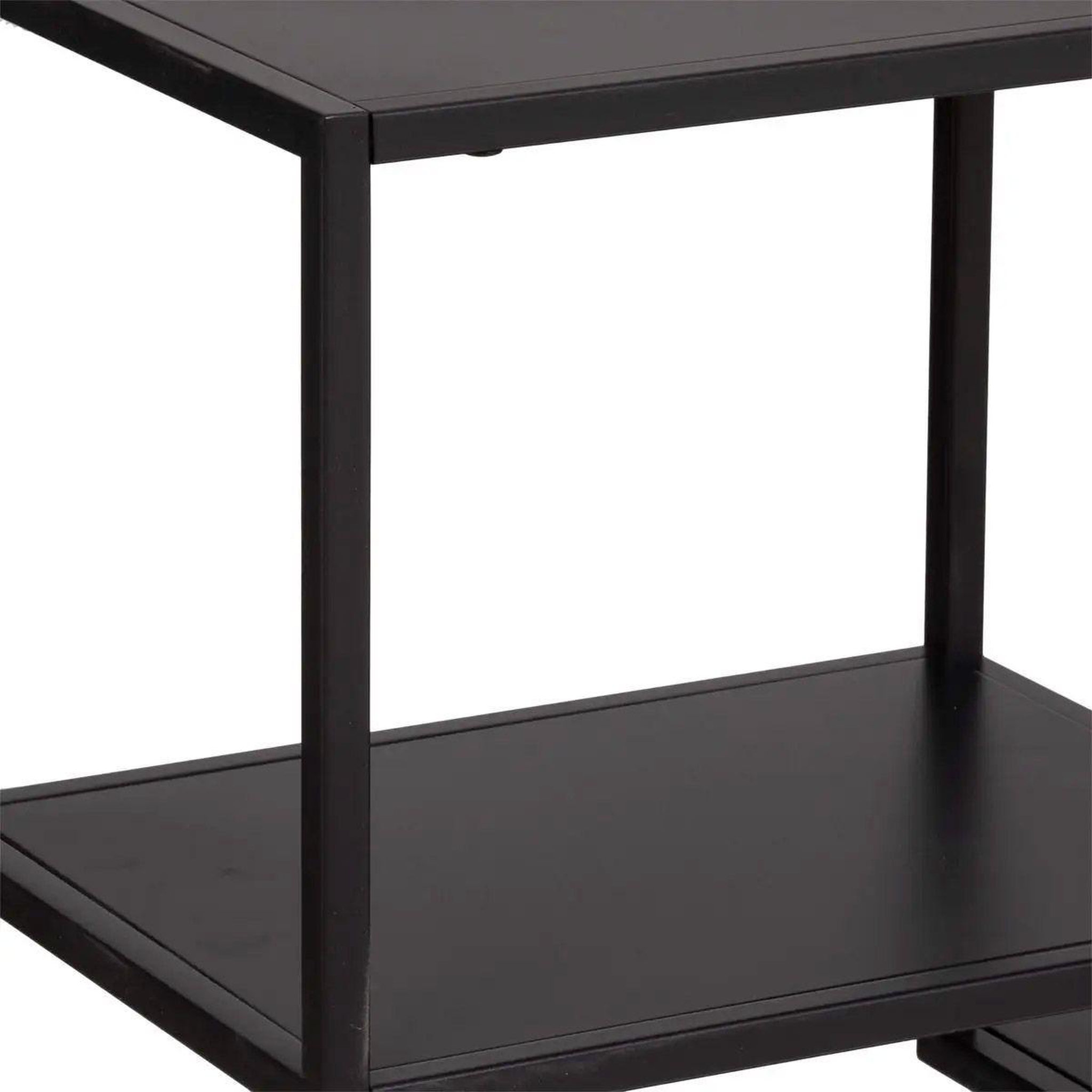 Voir la diapositive 2 : ATMOSPHERA Étagère bibliothèque 4 niveaux  gota  100cm noir