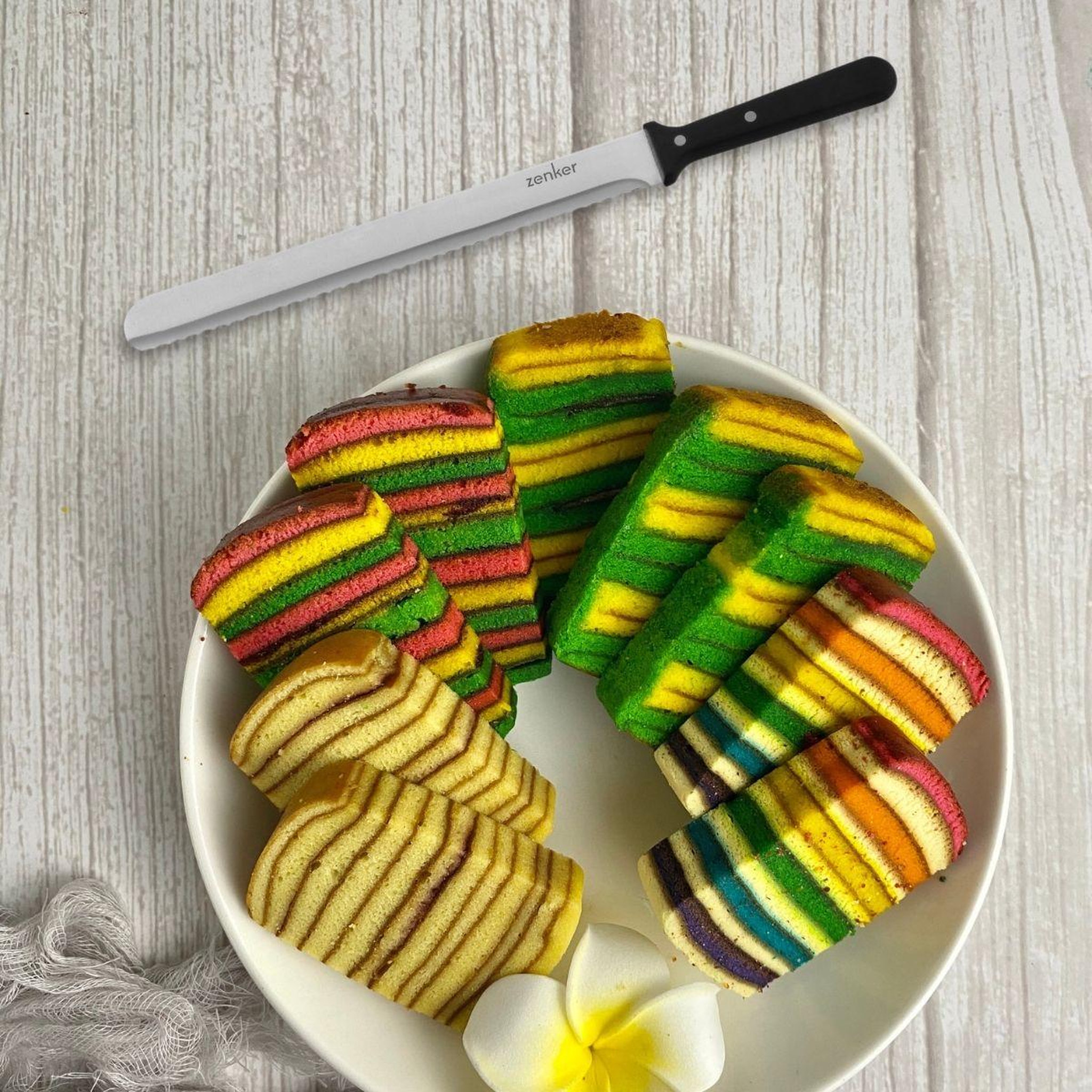 Voir la diapositive 5 : ZENKER Ensemble de 2 ustensiles de pâtisserie pour layer cakes zenker