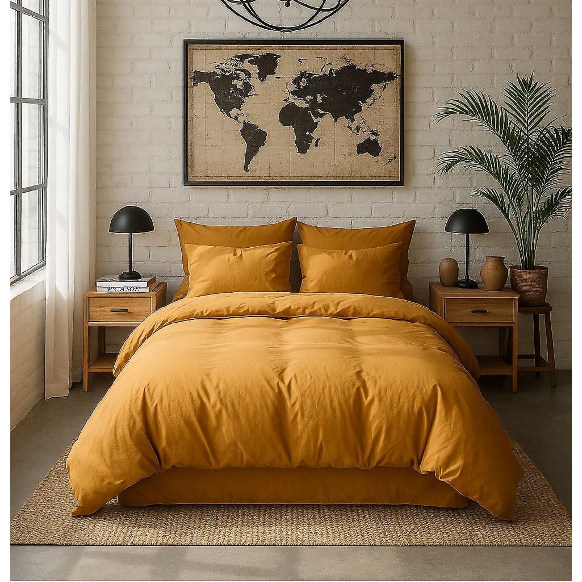 BATON ROUGE Housse de couette 100% percale de coton