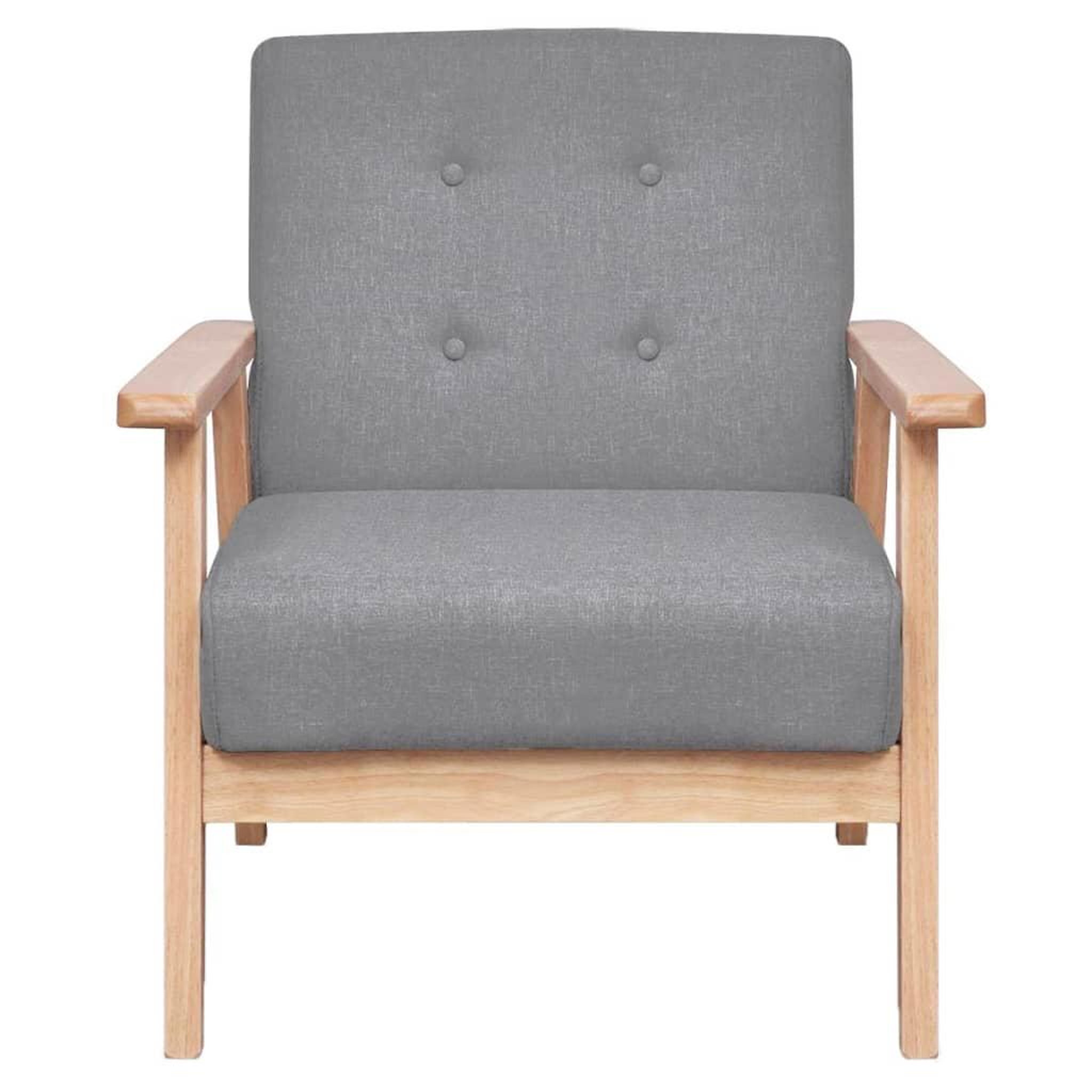 Voir la diapositive 5 : VIDAXL Ensemble de canapes 2 pcs Tissu Gris clair