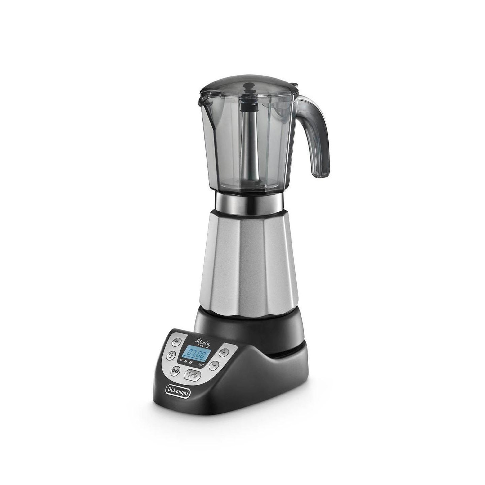 Voir la diapositive 2 : DELONGHI Cafetière moka électrique delonghi alicia plus emkp 63.b noir argent