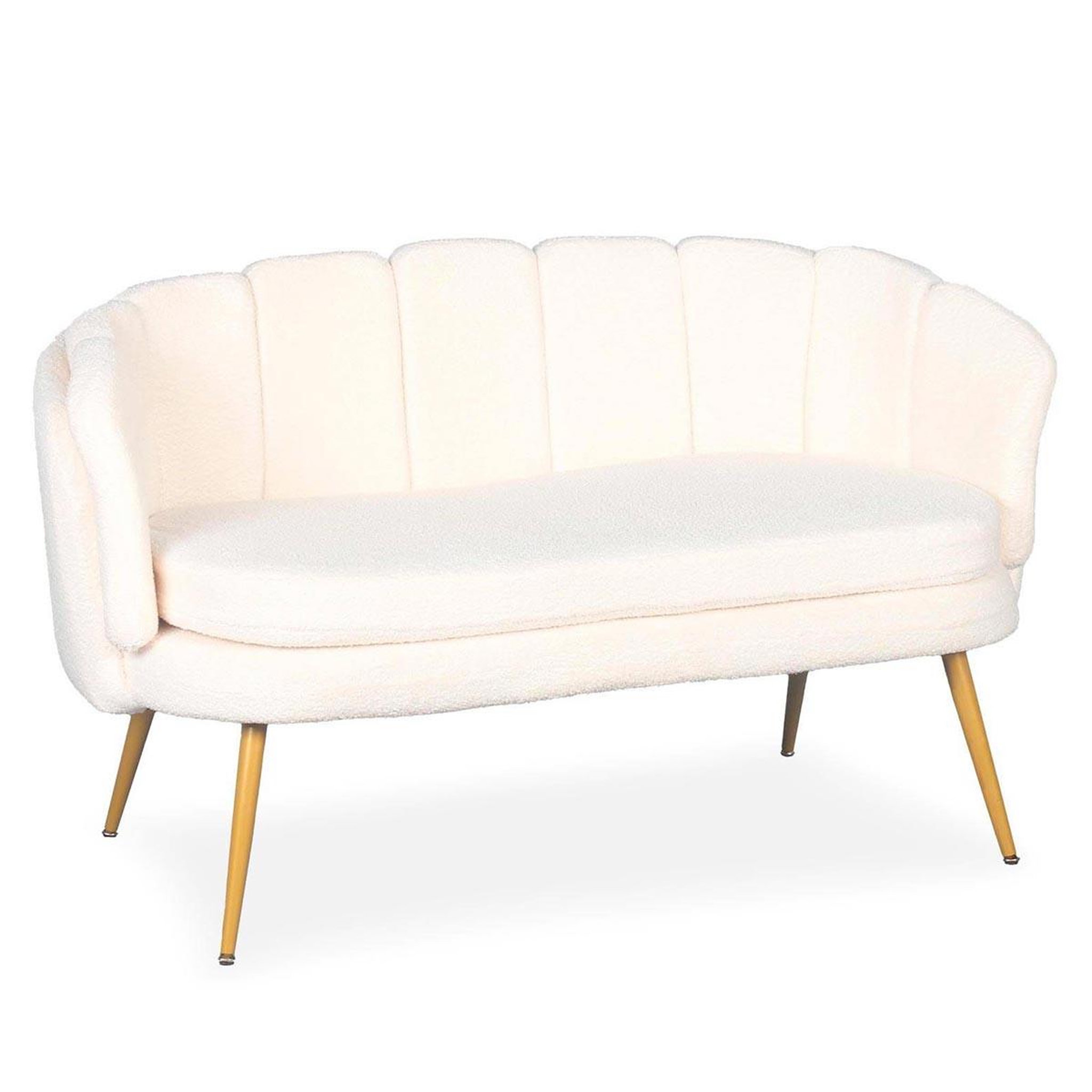 Paris Prix Canapé 2 places en bouclette  dabren  138cm beige