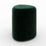 Rendez vous déco Pouf en velours vert - Emmy. Coloris disponibles : Jaune, Vert