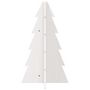 Voir la diapositive 4 : VIDAXL Arbre de Noël en bois pour decoration blanc 69,5 cm pin massif