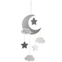 Voir la diapositive 1 : Atmosphera Kids Suspension Enfant  Lune  43cm Gris