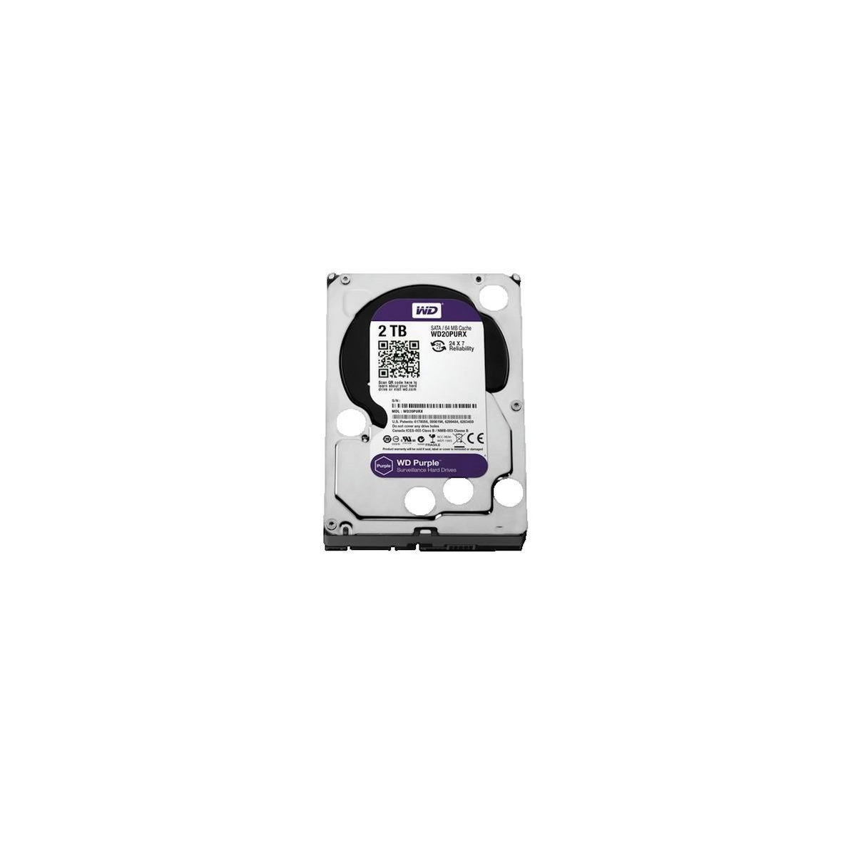 Western Digital Disque dur interne Western Digital Purple 2 To