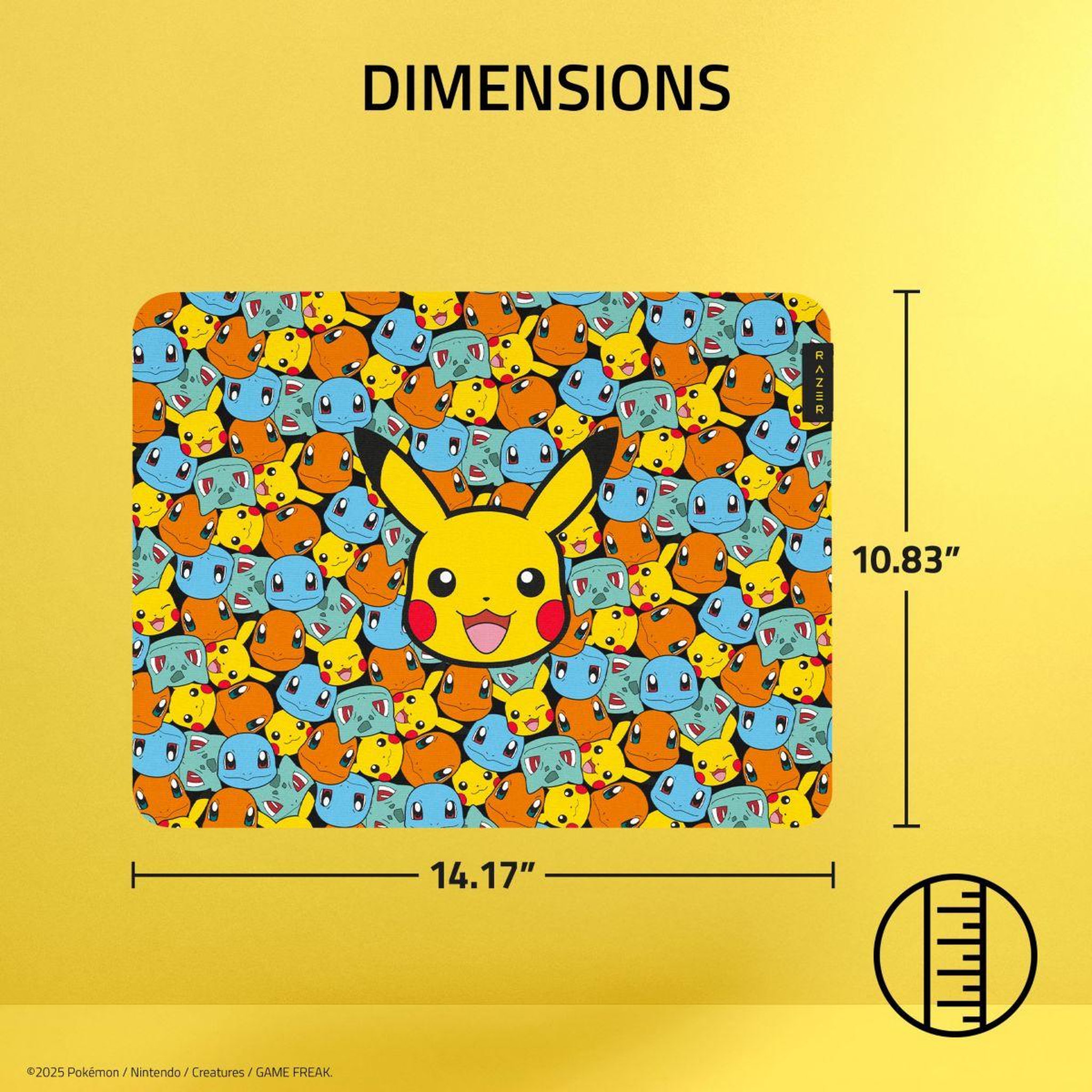 Voir la diapositive 5 : Razer Tapis de souris GIGANTUS V2 MEDIUM POKÉMON KANTO STARTER