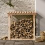 Voir la diapositive 3 : VIDAXL Support pour bois de chauffage 108x64,5x109 cm Bois de pin