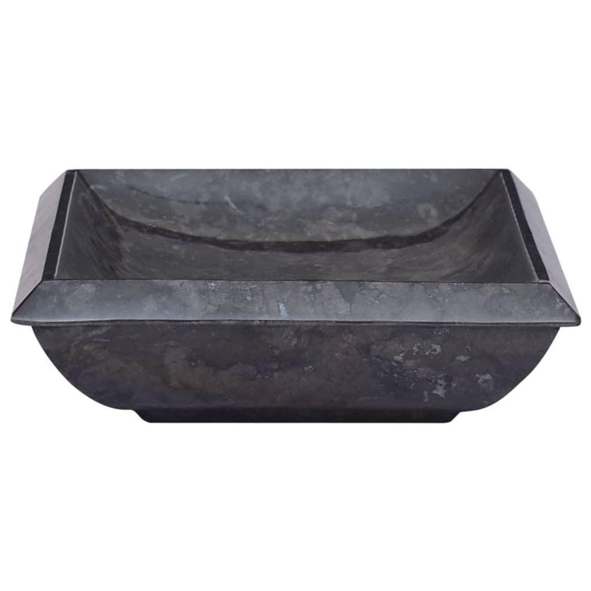 VIDAXL Lavabo Noir 50x35x10 cm Marbre