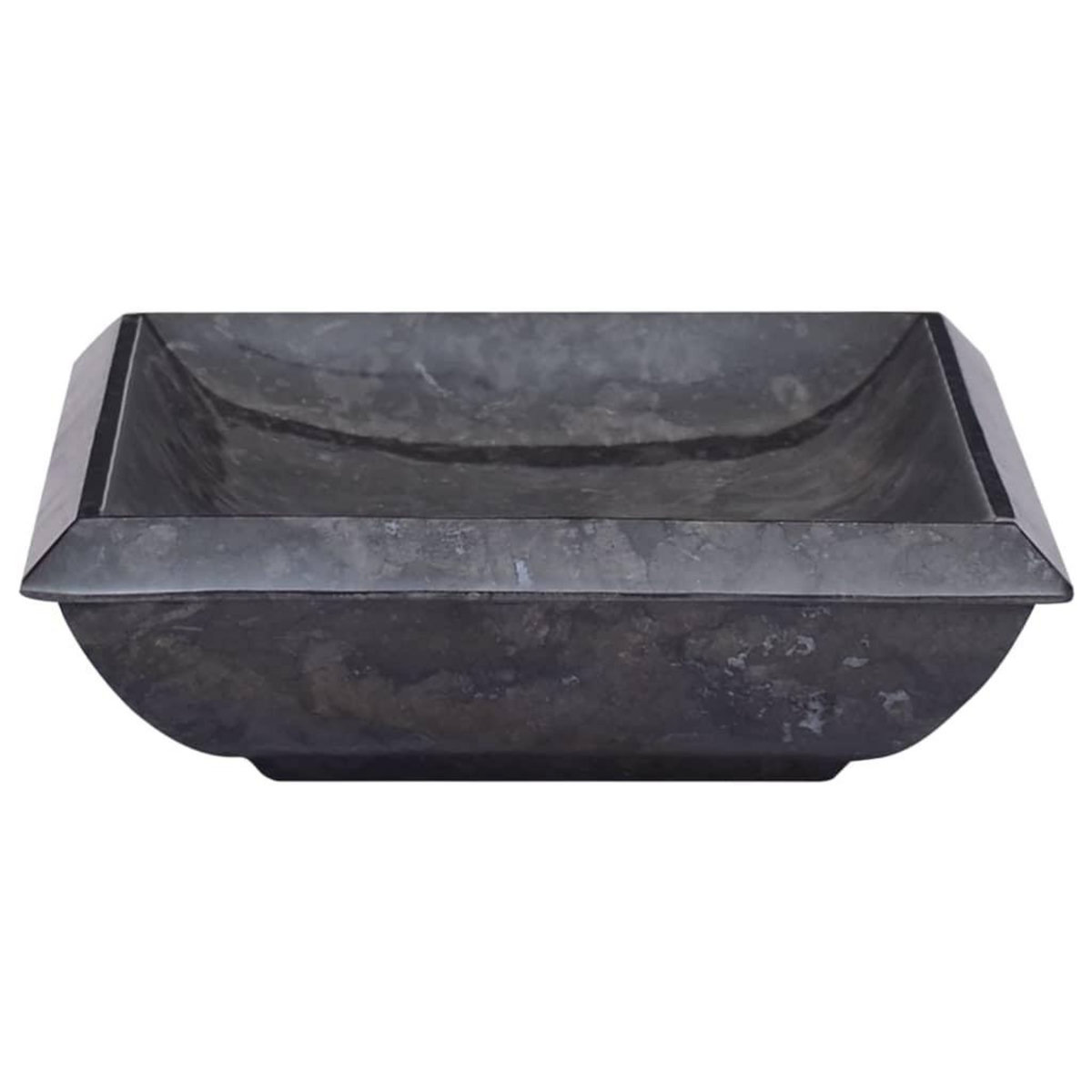 VIDAXL Lavabo Noir 50x35x10 cm Marbre